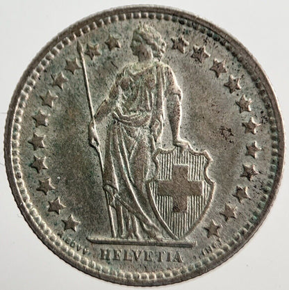 1958 Switzerland Swiss 1/2 Half Franc Silver Coin | Very High Grade | a7267