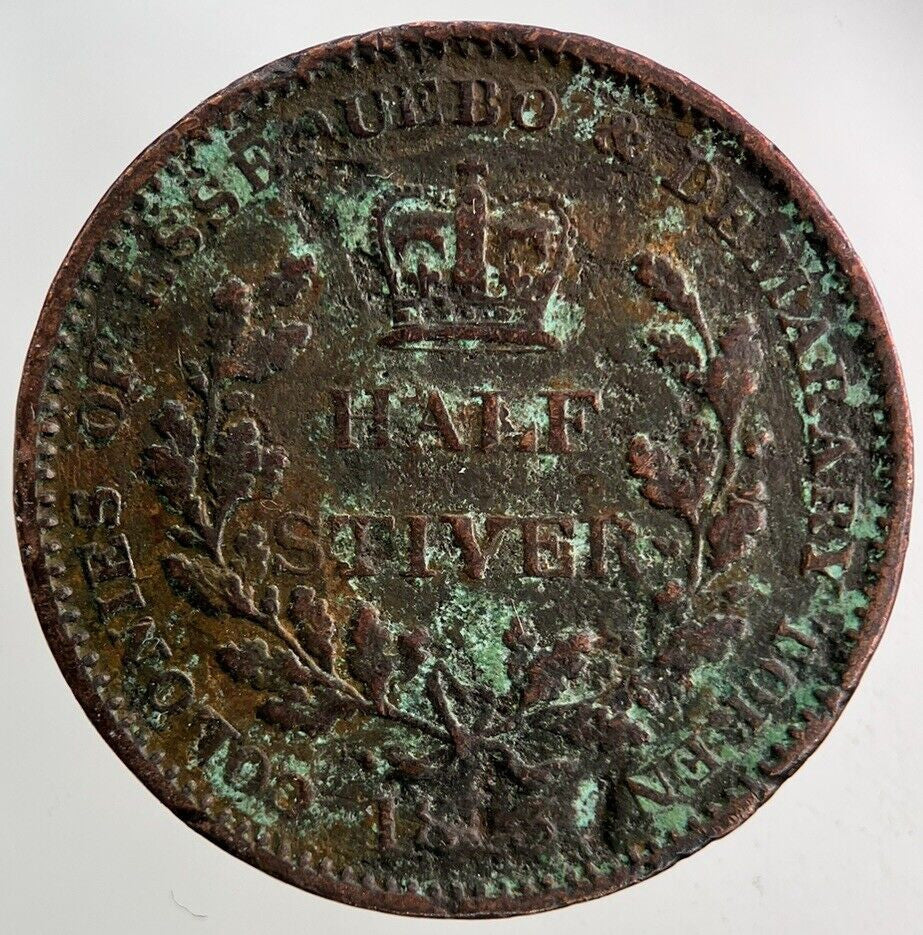 1813 George III Half Stiver Colonies & Essequebo Coin | Fine Collectable Grade