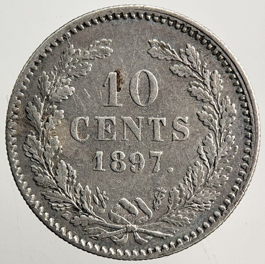 1897 Netherlands 10 Cents Silver Coin | Collectable Grade | a3743