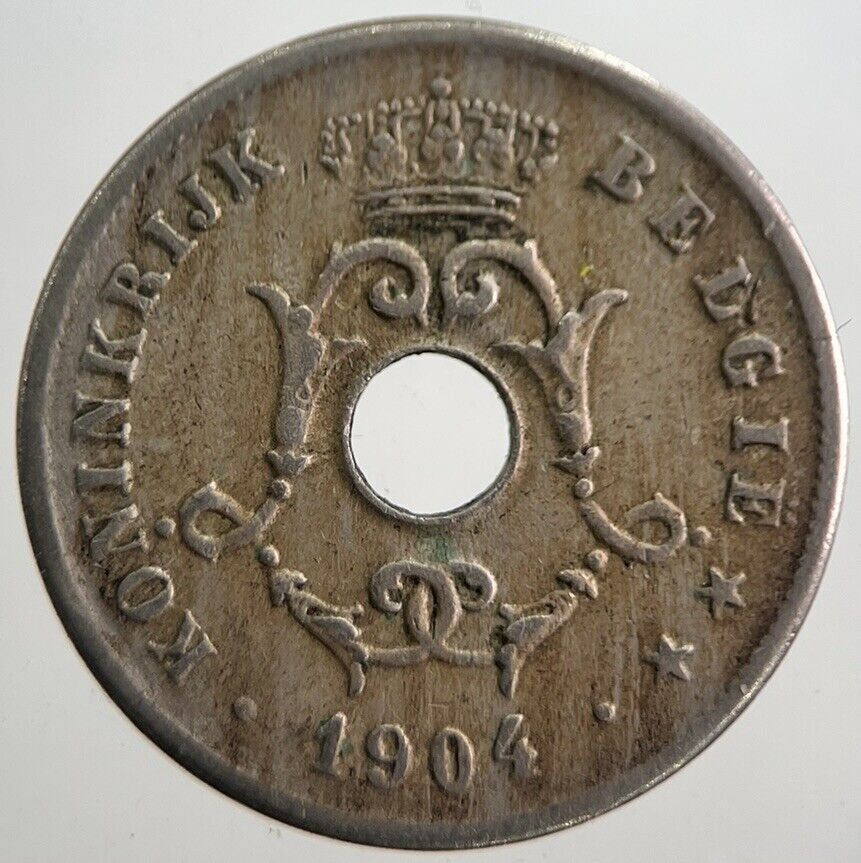 1904 Belgium 10 Cents Coin | Fine Collectable Grade | a7615