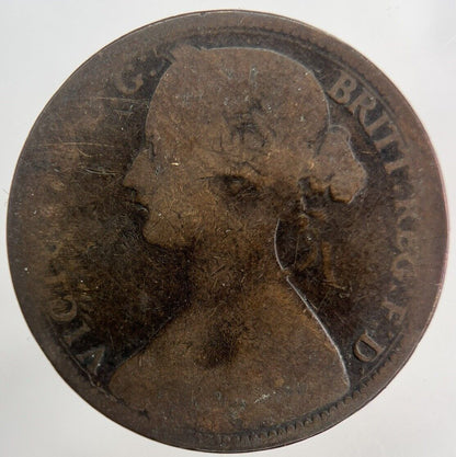 1863 Victoria One Penny Coin | Collectable Grade