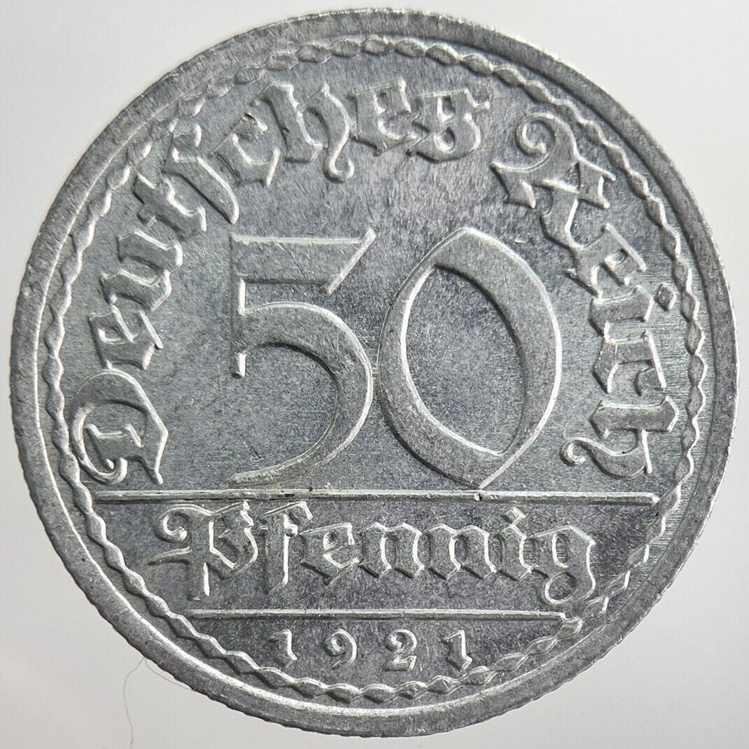 1921 Germany 50 Pfennig Coin | Very High Grade | a8223