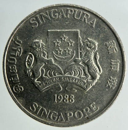 1988 Singapore 20 Cents Coin | Fine Collectable Grade
