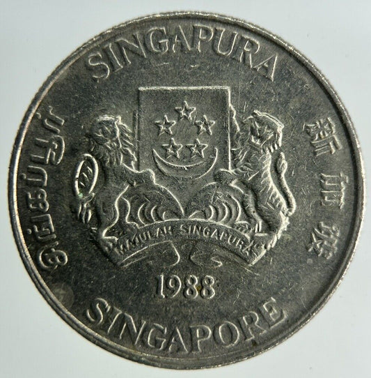 1988 Singapore 20 Cents Coin | Fine Collectable Grade