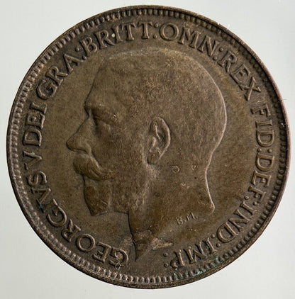 1925 George V Farthing Coin | Fine Collectable Grade