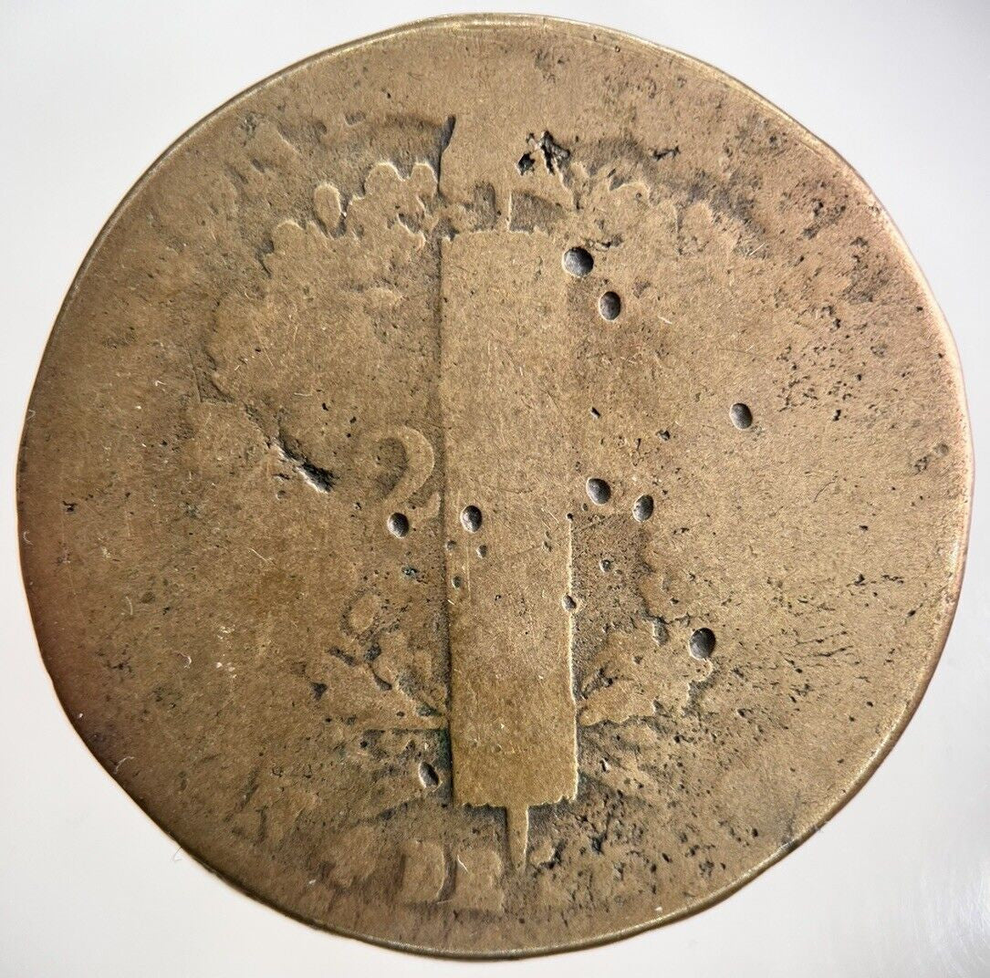 1792 France 2 Sol Coin | Collectable Grade