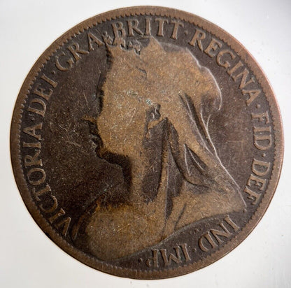1897 Victoria One Penny Coin | Collectable Grade