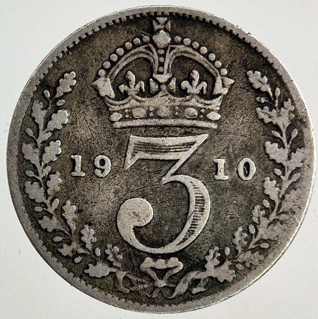 1910 Edward VII Threepence Silver Coin | Collectable Grade