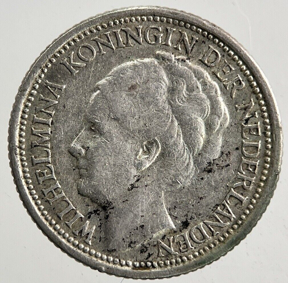 1941 Netherlands 10 Cents Silver Coin | Fine Collectable Grade