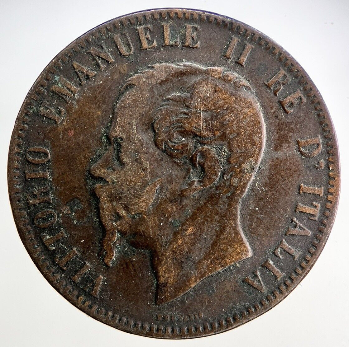 1866 Italy 10 Centesimi Coin | Fine Collectable Grade