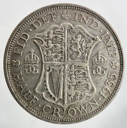 1935 George V Half - Crown Silver Coin | Fine Collectable Grade
