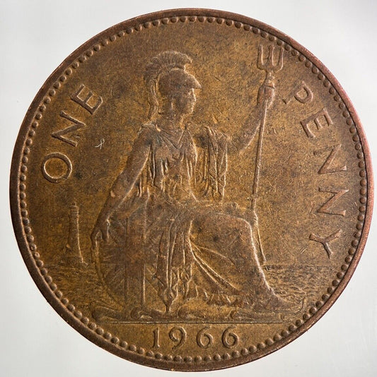 1966 Elizabeth II 2nd One Penny Coin | Fine Collectable Grade