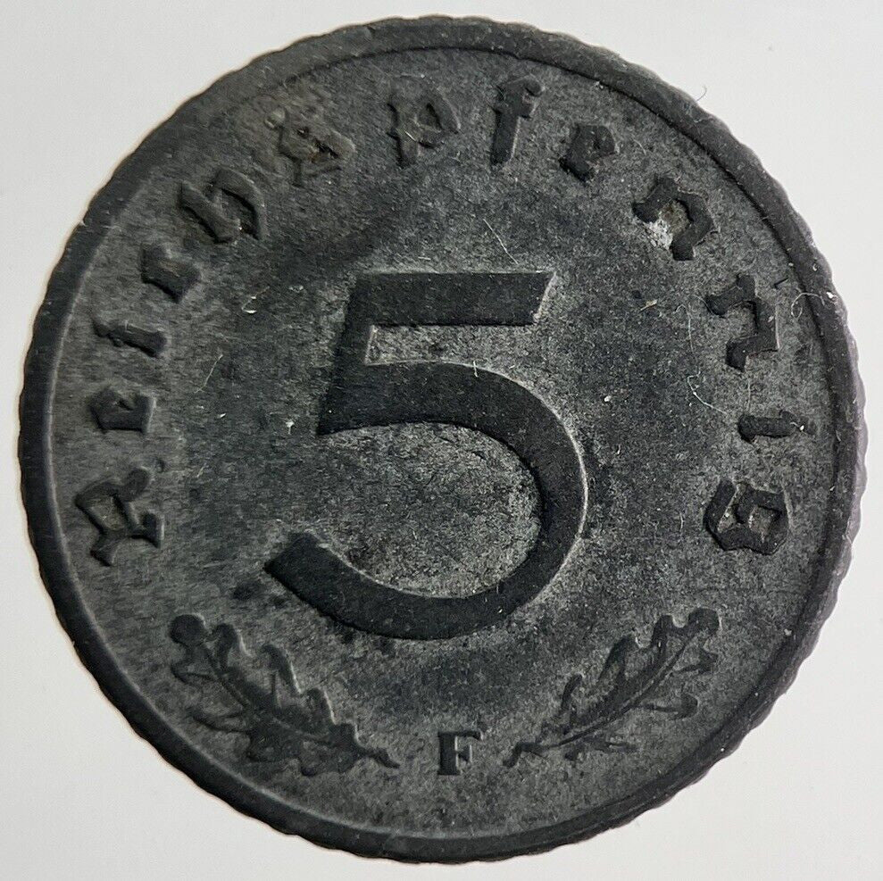 1940 Germany Nazi 5 Pfennig Coin | Very High Grade