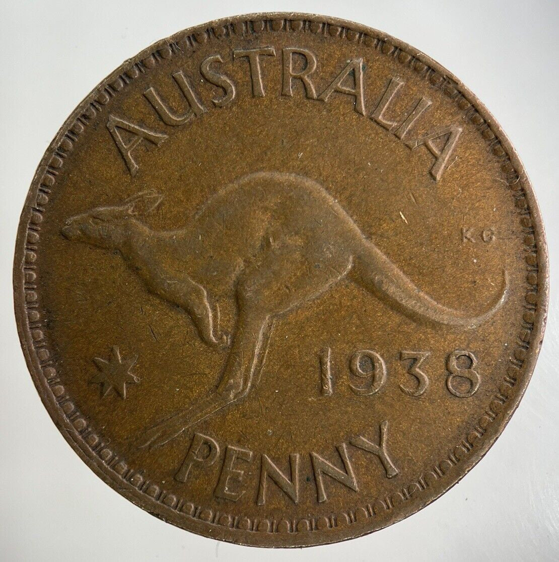 1938 Australia One Penny Coin | Fine Collectable Grade