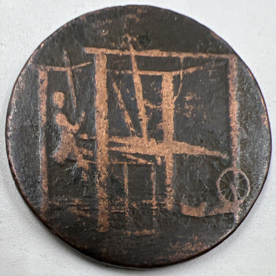 1792 Castle Half - Penny Lion Coin Medal | Collectable Grade | a906