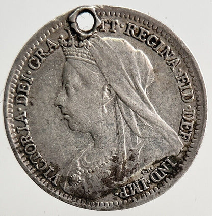 1901 Victoria Threepence Silver Coin | Very High Grade | a3163