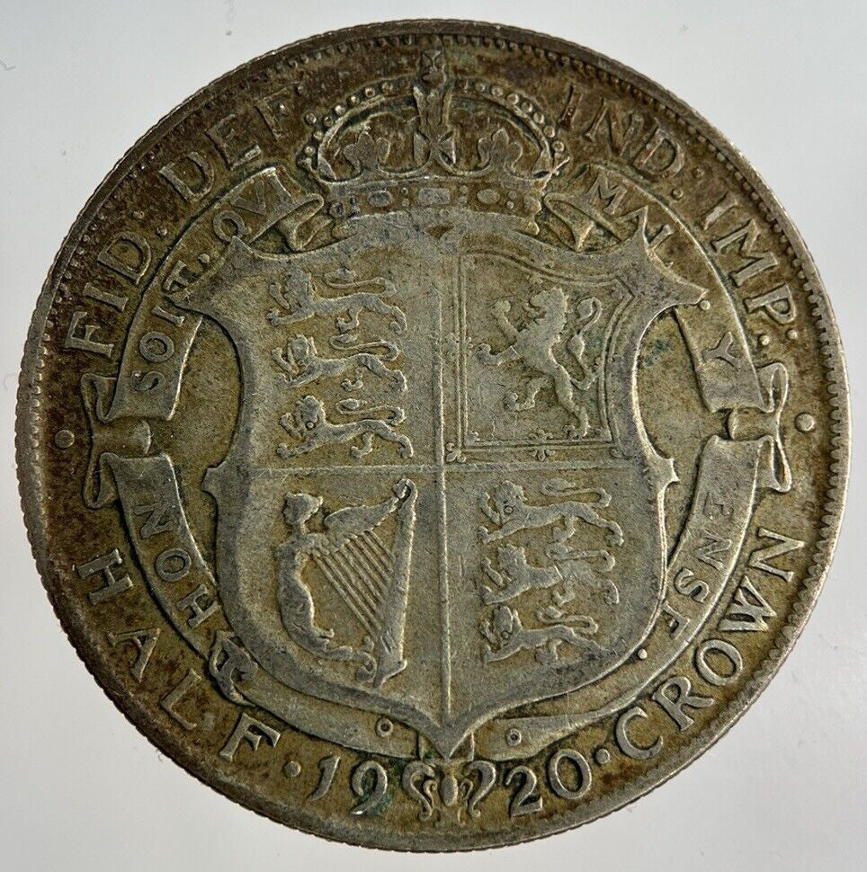 1920 George V Half - Crown Silver Coin | Fine Collectable Grade