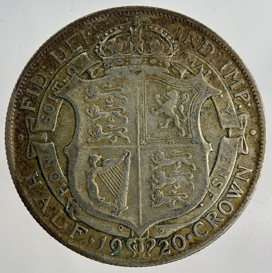 1920 George V Half - Crown Silver Coin | Fine Collectable Grade