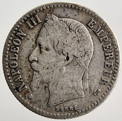1866 France 50 Cent Silver Coin | Collectable Grade | a3636