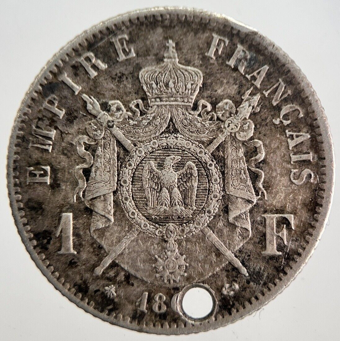 Napoleon III 3rd France 1 Franc Silver Coin | Very High Grade