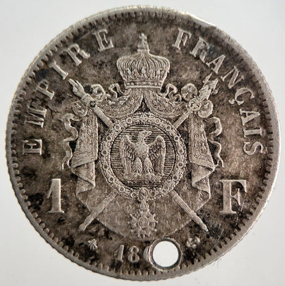 Napoleon III 3rd France 1 Franc Silver Coin | Very High Grade