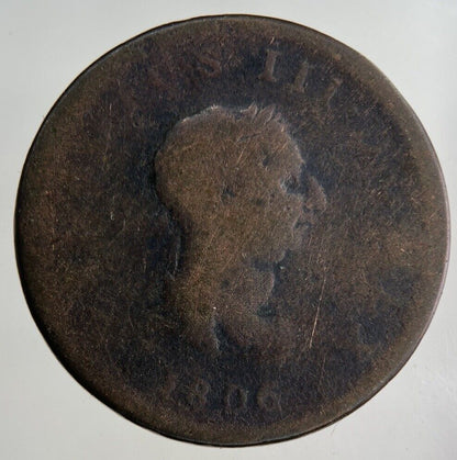 1806 George III 3rd Half-Penny Coin | Collectable Grade