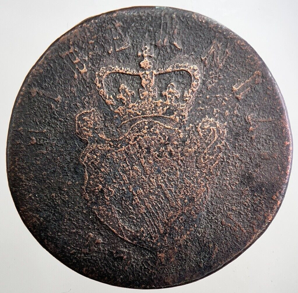 1754 George II Irish Hibernia Half - Penny Coin | Collectable Grade | a7997