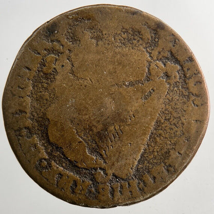1693 William III & Mary Irish Hibernia Half - Penny Coin | Collectable Grade a9214