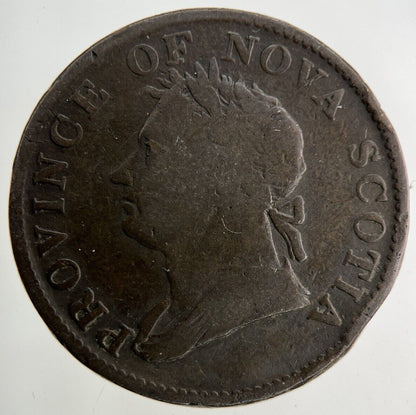 1832 Canada Nova Scotia Half - Penny Coin | Collectable Grade