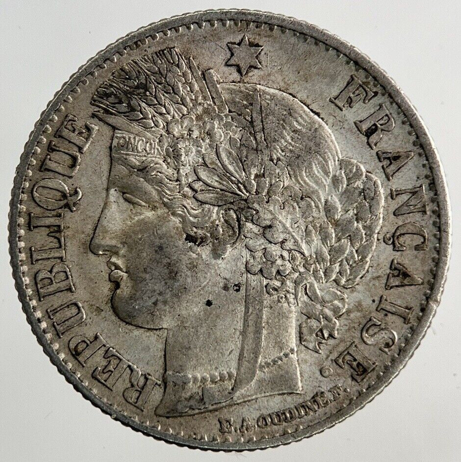 1850 France 50 Centimes Silver Coin | Very High Grade