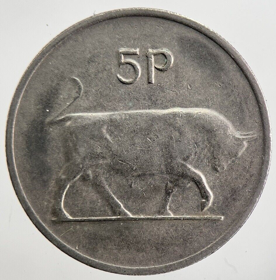 1978 Irish Bull 5p 5 Five - Pence Coin | Very High Grade | a7048