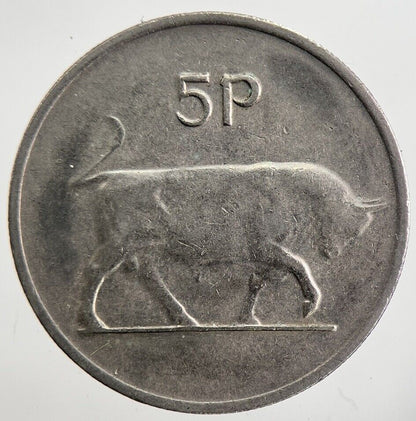 1978 Irish Bull 5p 5 Five - Pence Coin | Very High Grade | a7048