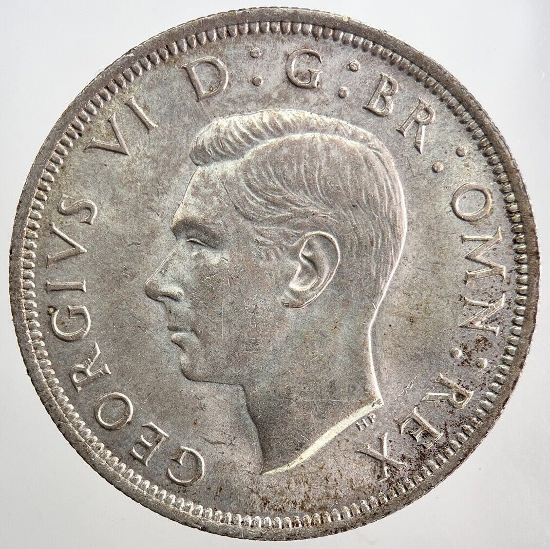 1937 George VI Half - Crown Silver Coin | Very Fine Grade | a5785