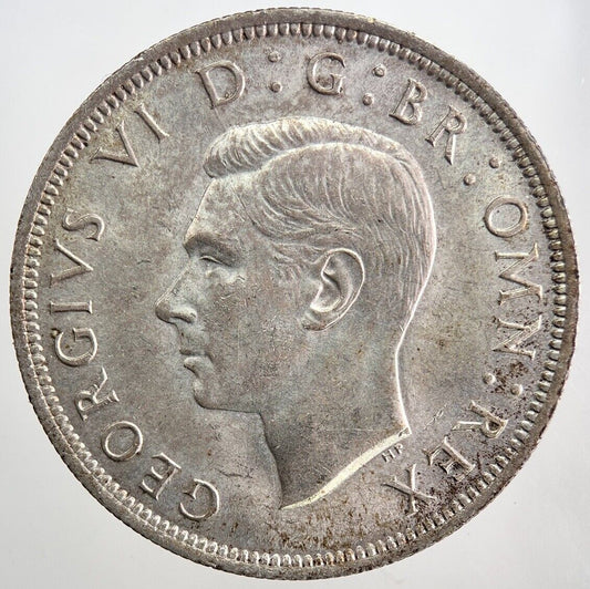 1937 George VI Half - Crown Silver Coin | Very Fine Grade | a5785