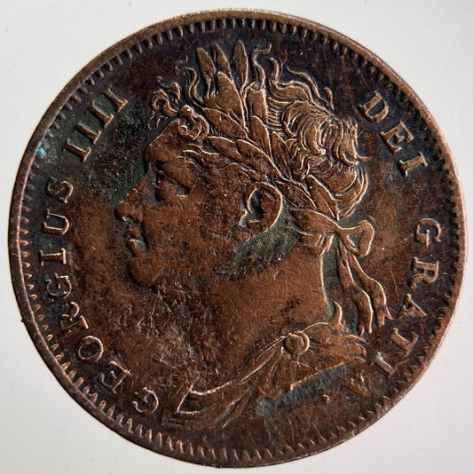 1822 George IV Farthing Coin | Fine Collectable Grade | a4584