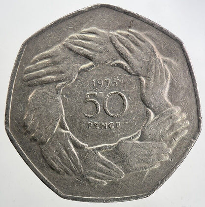 1973 Elizabeth II 2nd 50p 50 Fifty - Pence Coin | Fine Collectable Grade
