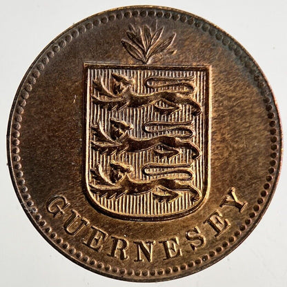 1911 Guernsey 1 Double Coin | Very High Grade