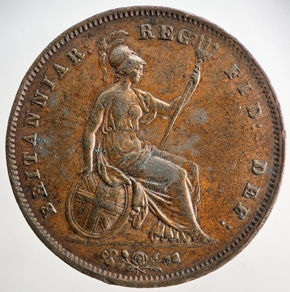 1855 Victoria One Penny Coin | Very High Grade | a6368