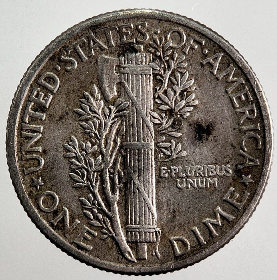 1943 US USA Mercury Dime Silver Coin | Very High Grade