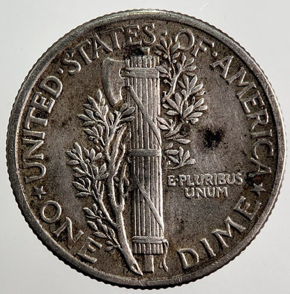 1943 US USA Mercury Dime Silver Coin | Very High Grade