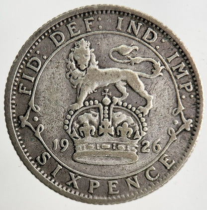 1926 George V Sixpence Silver Coin | Collectable Grade