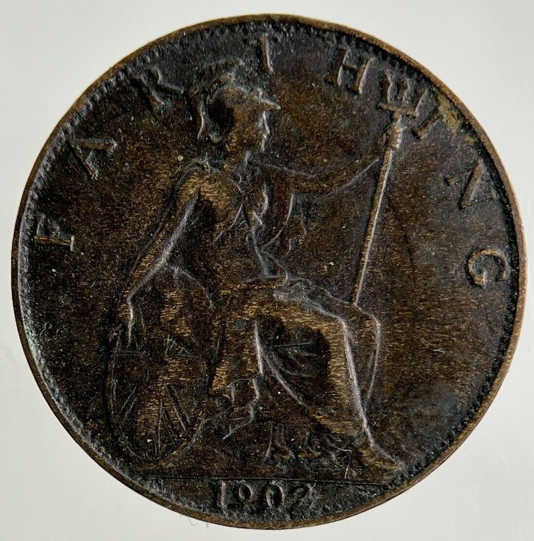 1902 Edward VII Farthing Coin | Very High Grade