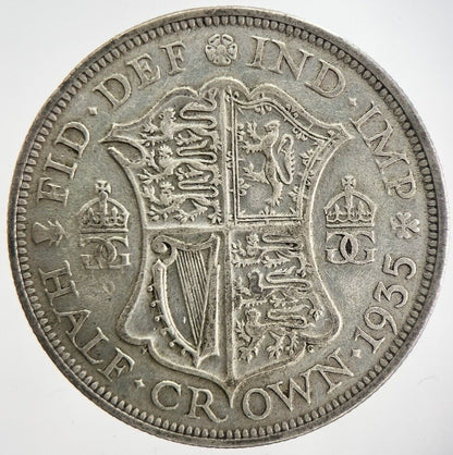 1935 George V Half - Crown Silver Coin | Fine Collectable Grade