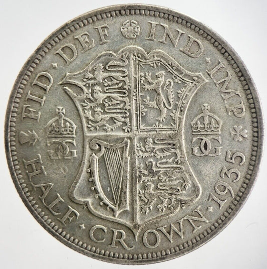 1935 George V Half - Crown Silver Coin | Fine Collectable Grade
