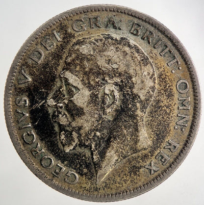 1929 George V Half - Crown Silver Coin | Fine Collectable Grade