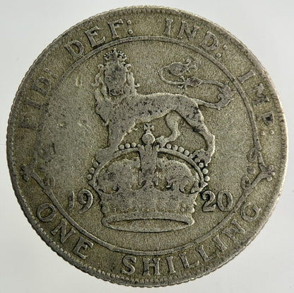1920 George V Shilling Silver Coin | Collectable Grade