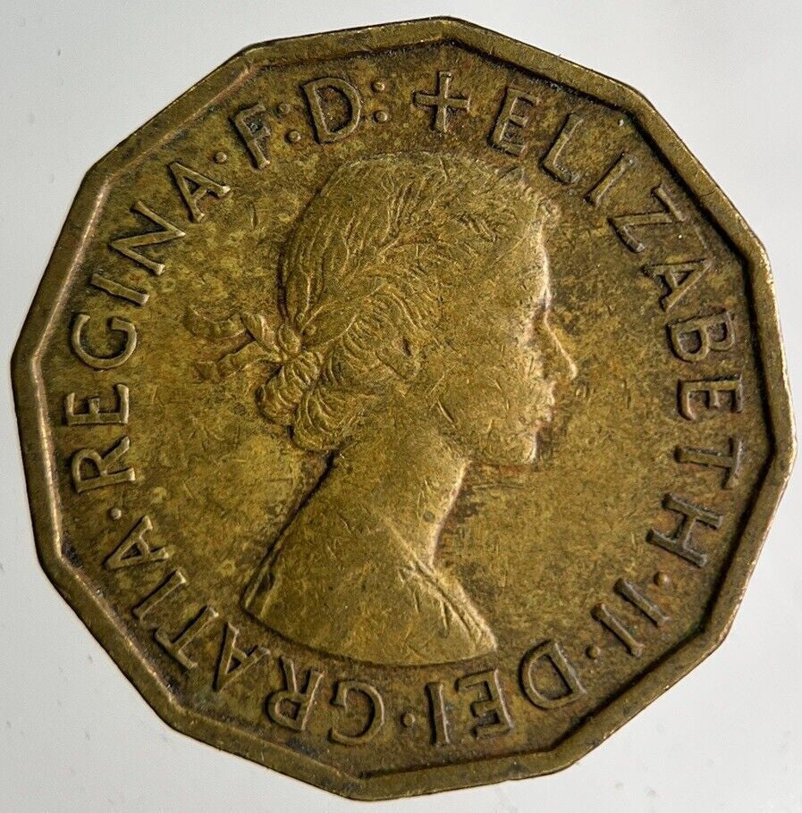 1960 Elizabeth II Brass Threepence Coin | Collectable Grade