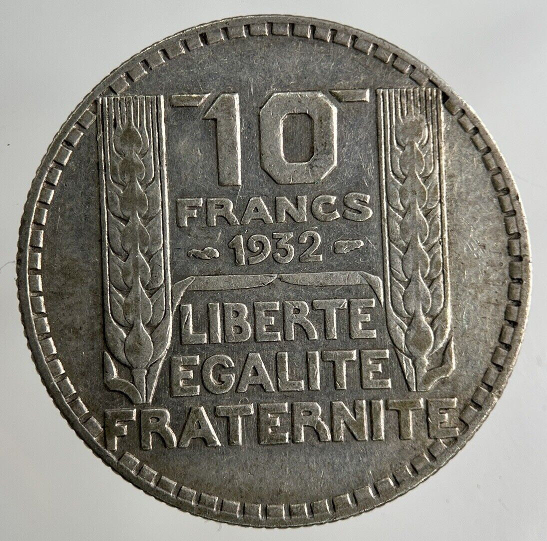 1932 France 10 Francs Silver Coin | Fine Collectable Grade