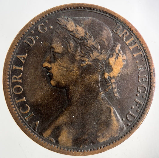 1876 - H Victoria One Penny Coin | Fine Collectable Grade