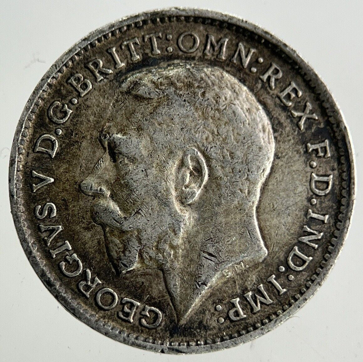 1913 George V Threepence Silver Coin | Very High Grade